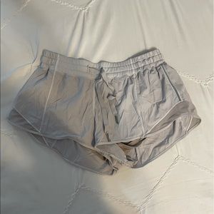 White Lululemon Hotty Hot Shorts